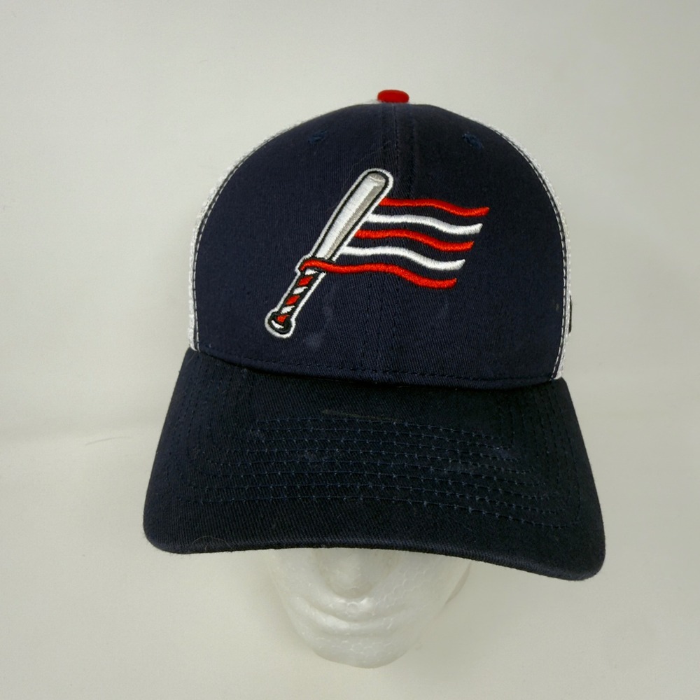 Baseballism Mens USA‎ Flag Bat Trucker Hat Navy Blue White Snapback Cap OSFM